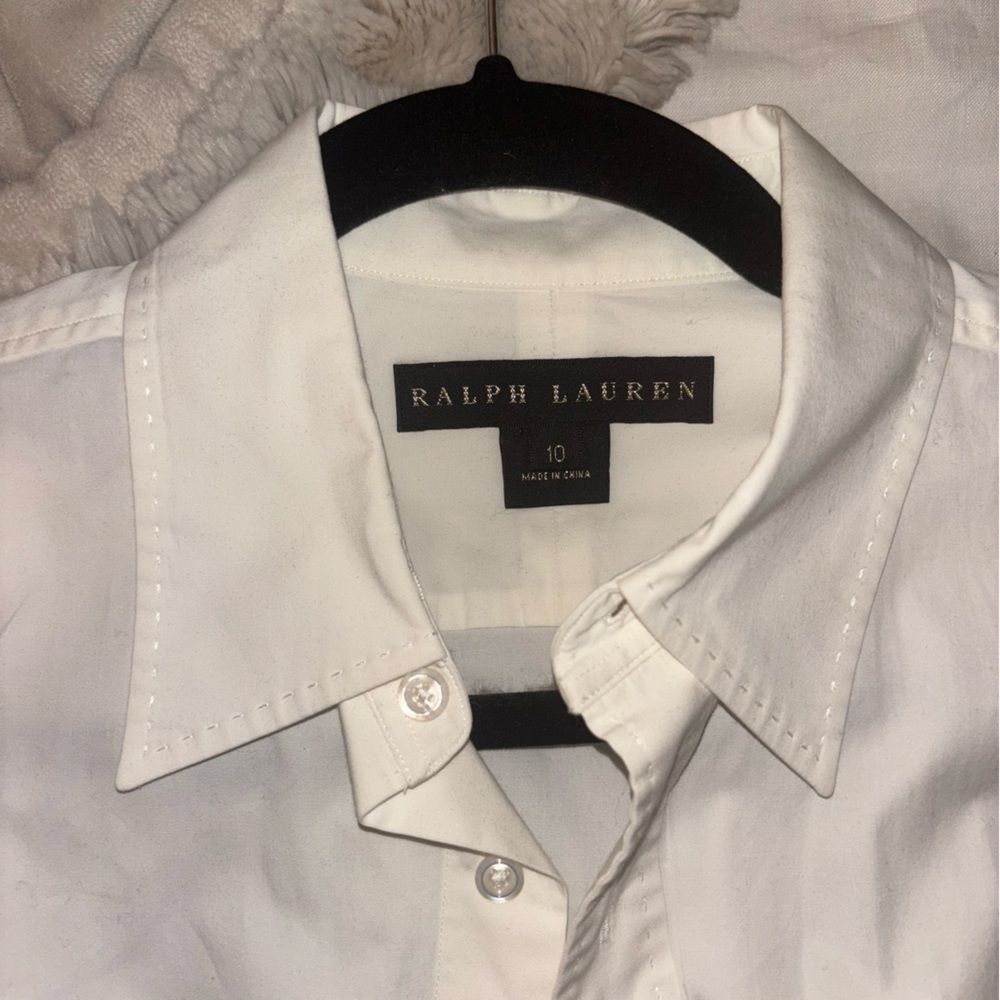 Ralph Lauren White Button Down Shirt